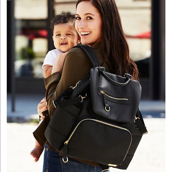 Skip Hop Chelsea Downtown Chic Multi Compartment Backpack Diaper Bag - Picture 2 of 15